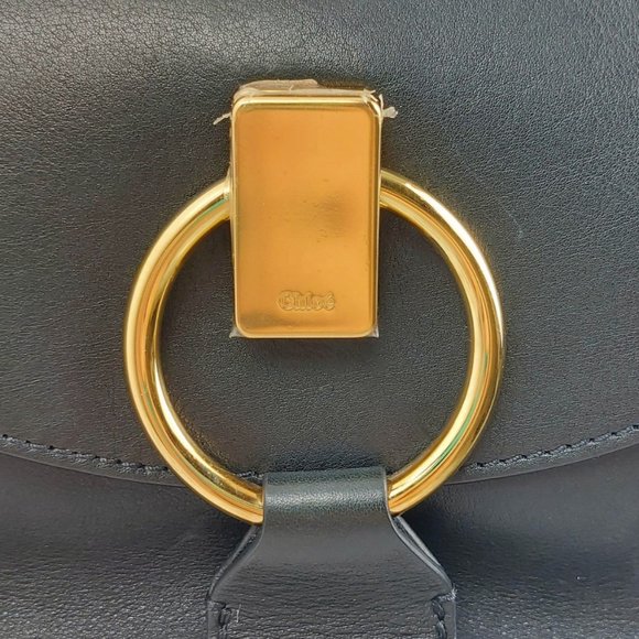 Chloe Goldie Medium Black Leather Shoulder Bag - Picture 9 of 16